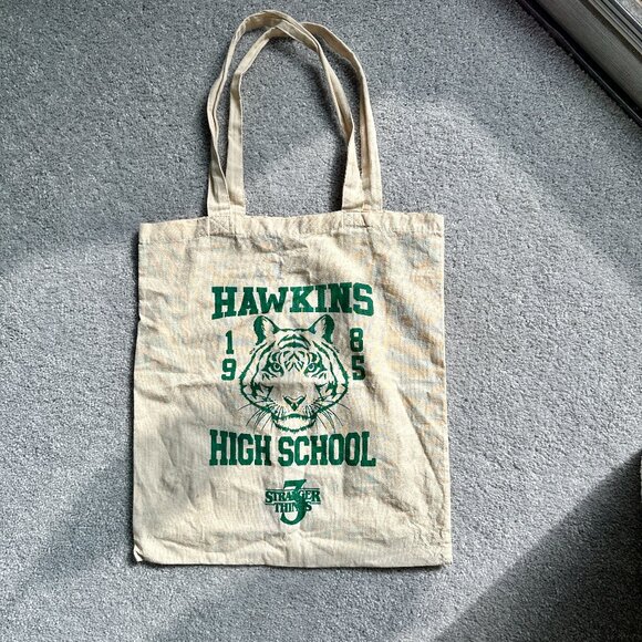Stranger Things 3 Hawkins High School 1985 Tote Bag - Picture 1 of 5